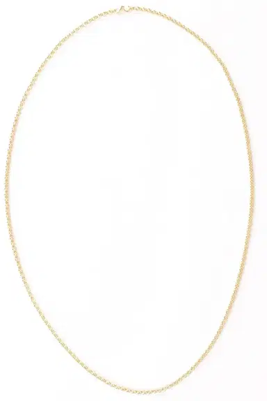 MARISSA DIAMONDS 36 Inch 3.0MM Yellow Gold Round Cable Chain | Thumbnail 2