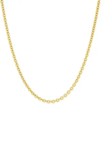 MARISSA DIAMONDS 36 Inch 3.0MM Yellow Gold Round Cable Chain | Thumbnail 1
