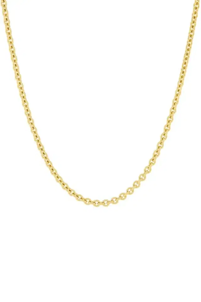 MARISSA DIAMONDS 36 Inch 3.0MM Yellow Gold Round Cable Chain