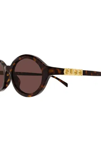 Gucci 3D Block Logo Oval Sunglasses | Thumbnail 5