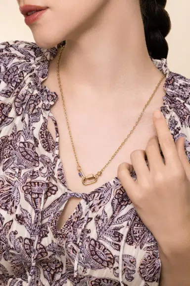 Marla Aaron 3x3 Pulley Chain Necklace | Thumbnail 2