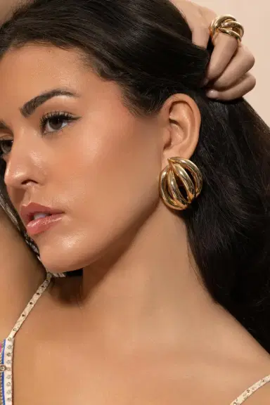 Jennifer Fisher Abrstract Lines Earrings | Thumbnail 5 Jennifer Fisher Abrstract Lines Earrings | Thumbnail 5