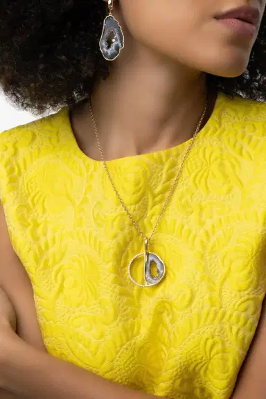 DENISE CASSOU Agate Slice Pendant | Thumbnail 2 DENISE CASSOU Agate Slice Pendant | Thumbnail 2