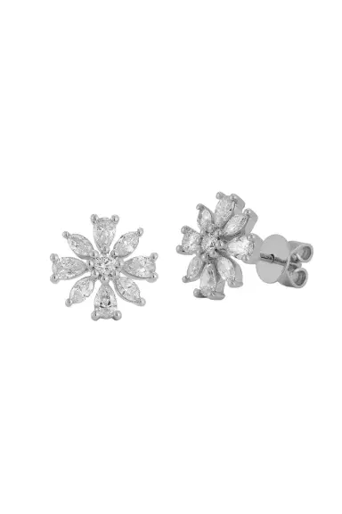 DANA REBECCA DESIGNS Alexa Jordyn Large Flower Stud Earrings | Thumbnail 1
