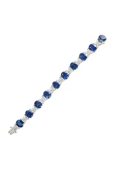 FANTASIA by DESERIO Alternating Sapphire Mix Tennis Bracelet | Thumbnail 1 FANTASIA by DESERIO Alternating Sapphire Mix Tennis Bracelet | Thumbnail 1
