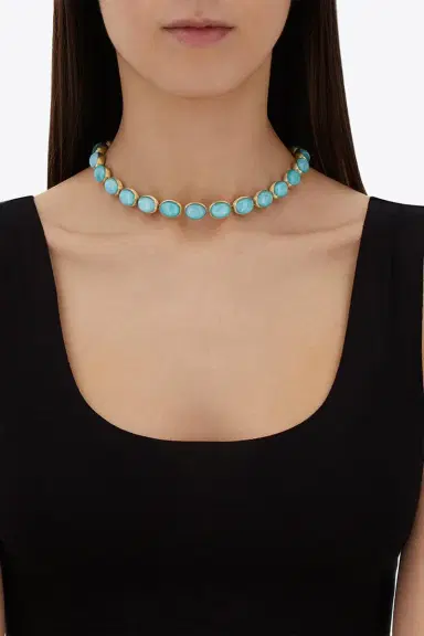 NANIS Amazonite Small Anice Boules Muse Necklace | Thumbnail 2 NANIS Amazonite Small Anice Boules Muse Necklace | Thumbnail 2