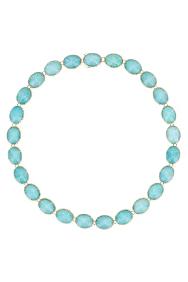 NANIS Amazonite Small Anice Boules Muse Necklace