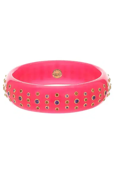 MARK DAVIS Amethyst Citrine Pink Bakelite Bangle | Thumbnail 1 MARK DAVIS Amethyst Citrine Pink Bakelite Bangle | Thumbnail 1