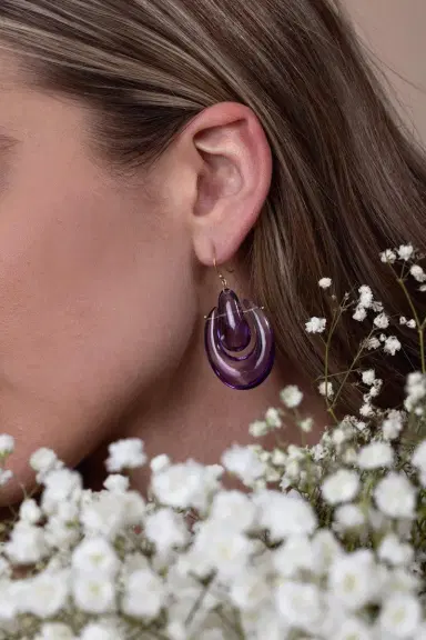 TEN THOUSAND THINGS Amethyst O'Keefe Earrings | Thumbnail 4