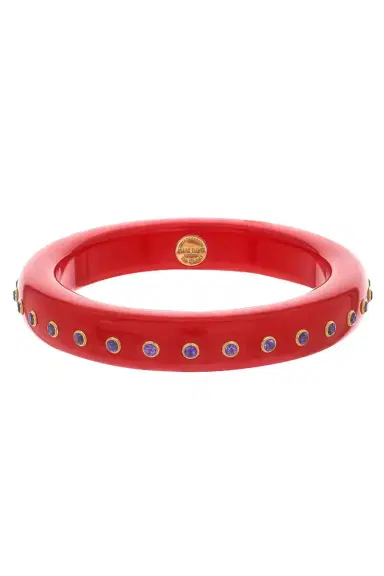 MARK DAVIS Amethyst Red Bakelite Bangle | Thumbnail 1