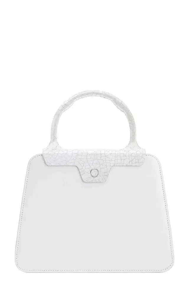 JEFFREY LEVINSON Andie Top Handle Bag - White