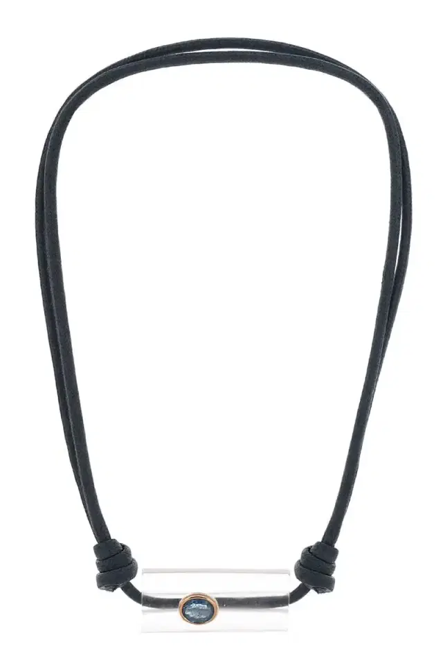 DEZSO BY SARA BELTRAN Aquamarine Crystal Beaded Necklace