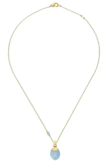 NANIS Aquamarine Diamond Azure Large Pendant Necklace | Thumbnail 1 NANIS Aquamarine Diamond Azure Large Pendant Necklace | Thumbnail 1