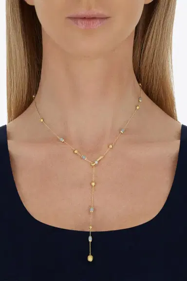 NANIS Aquamarine Diamond Soffio Necklace | Thumbnail 2 NANIS Aquamarine Diamond Soffio Necklace | Thumbnail 2