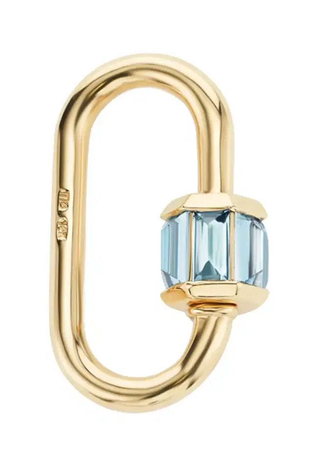 Marla Aaron Aquamarine Medium Total Baguette Lock