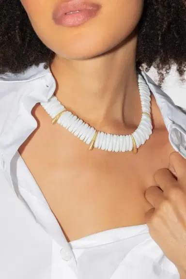 ROBERTO DEMEGLIO Artiglio White Ceramic Necklace | Thumbnail 2