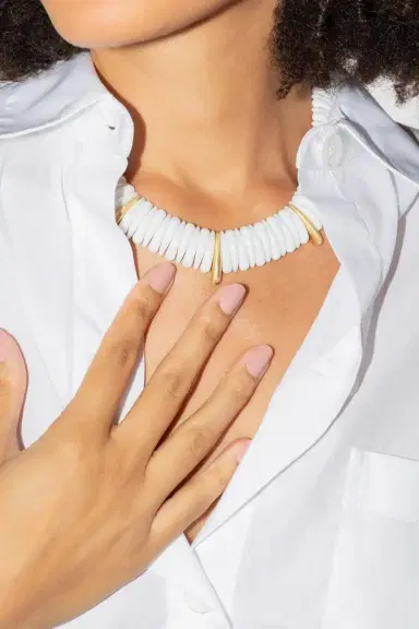 ROBERTO DEMEGLIO Artiglio White Ceramic Necklace | Thumbnail 4