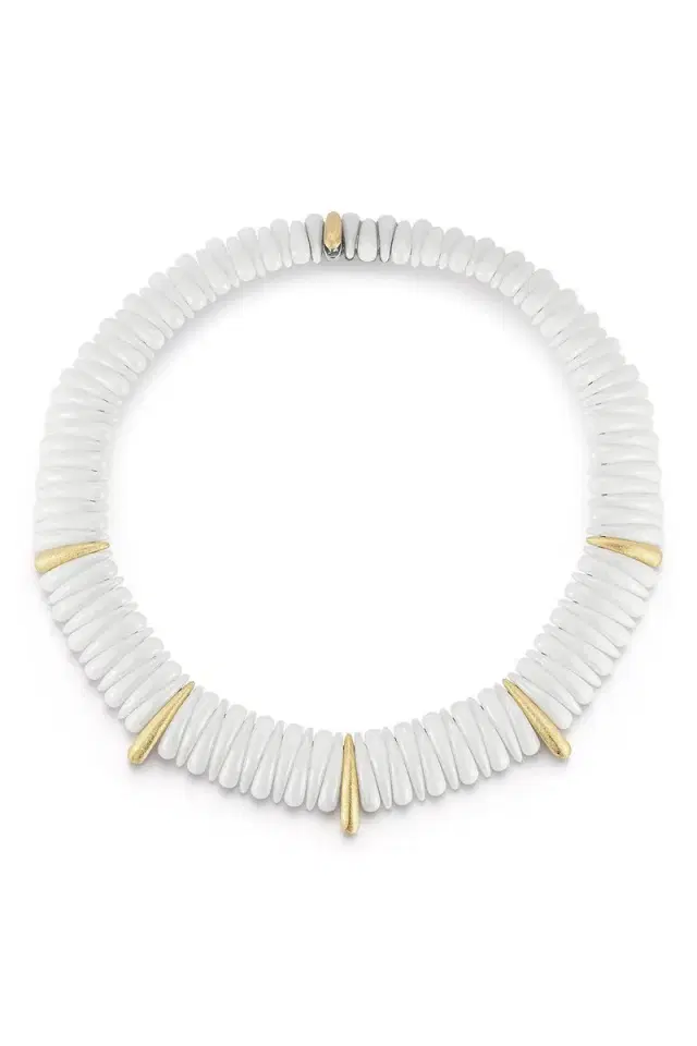 ROBERTO DEMEGLIO Artiglio White Ceramic Necklace