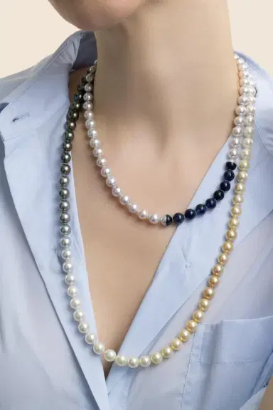 YUTAI Assorted Pearl Sectional Necklace | Thumbnail 2