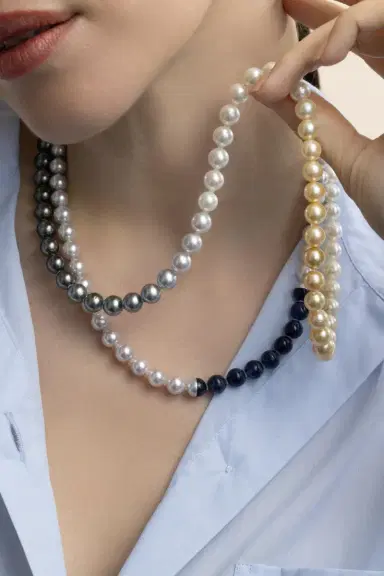 YUTAI Assorted Pearl Sectional Necklace | Thumbnail 3