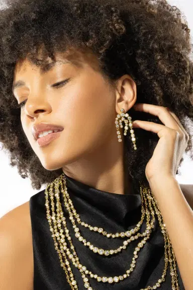 ALEXIS BITTAR Asterales Chandelier Earrings | Thumbnail 2