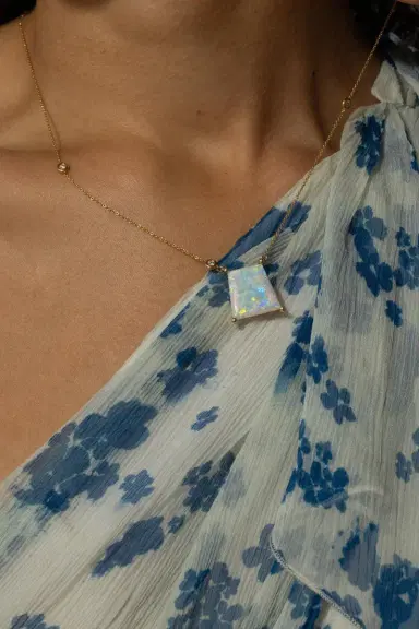 LISA NIK Australian Opal Necklace | Thumbnail 3
