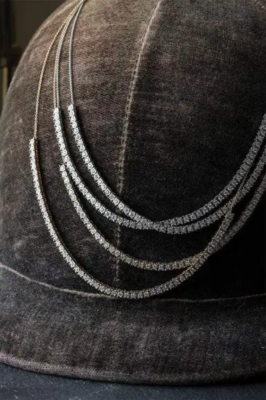 DANA REBECCA DESIGNS Ava Bea Diamond Station Necklace | Thumbnail 4
