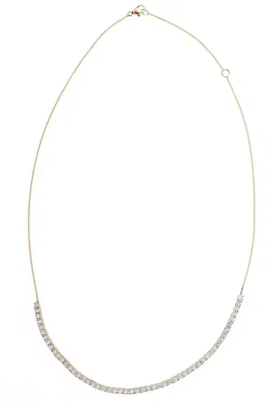 DANA REBECCA DESIGNS Ava Bea Diamond Tennis Rose Gold Necklace | Thumbnail 3