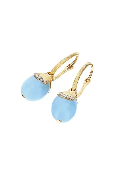 NANIS Azure Aquamarine Small Drop Earring | Thumbnail 3 NANIS Azure Aquamarine Small Drop Earring | Thumbnail 3