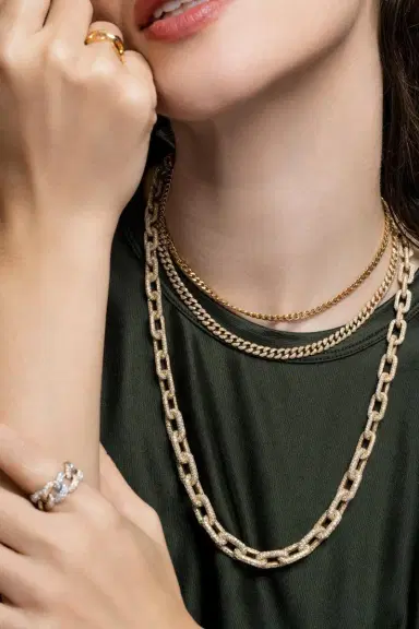 SHAY JEWELRY Baby Link Choker Necklace | Thumbnail 2