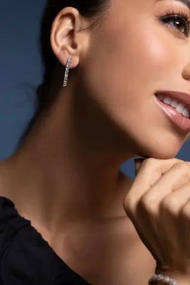 Suzanne Kalan Baby Tennis Earrings | Thumbnail 2