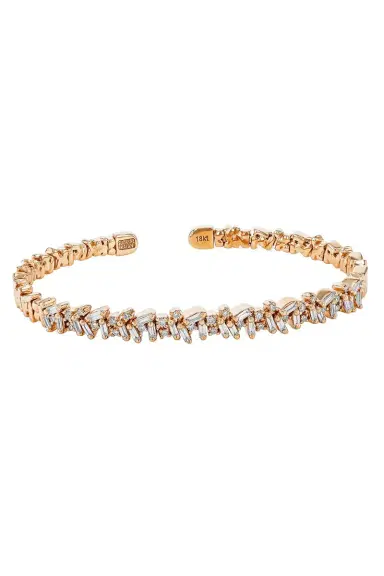 Suzanne Kalan Baguette Diamond Bangle | Thumbnail 1 Suzanne Kalan Baguette Diamond Bangle | Thumbnail 1