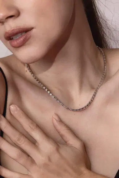 Anita Ko Baguette Diamond Choker Necklace | Thumbnail 2