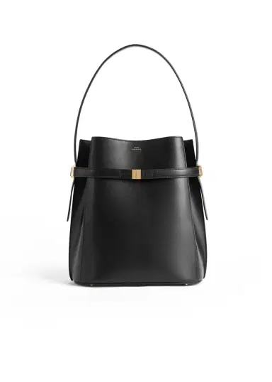 TOTEME Belted Leather Bucket Bag | Thumbnail 1
