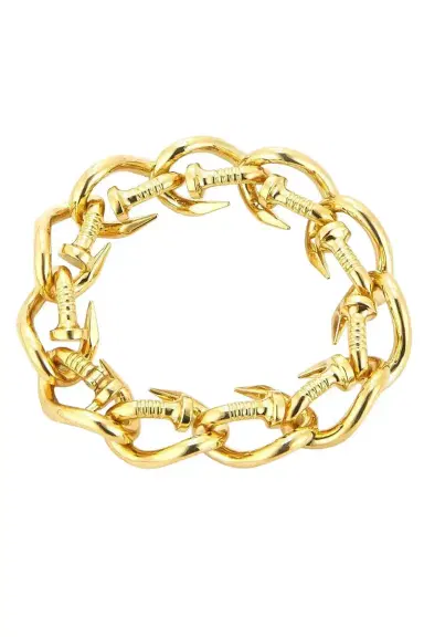 DAVID WEBB Bent Nail Link Bracelet | Thumbnail 1
