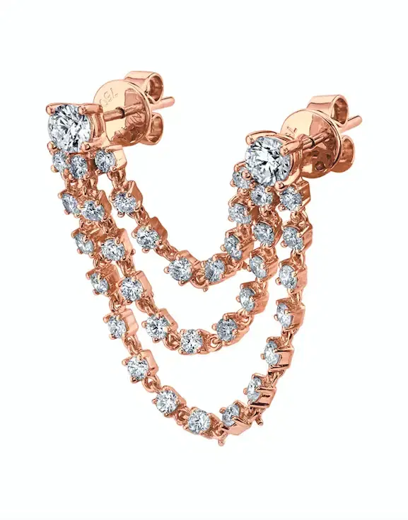 Bianca Diamond Loop Earring