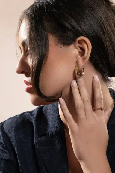 Engelbert 1920 Big Aurea Spira Creoles Earrings | Thumbnail 2