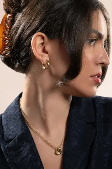 Engelbert 1920 Big Aurea Spira Creoles Earrings | Thumbnail 3