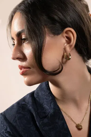 Engelbert 1920 Big Aurea Spira Creoles Earrings | Thumbnail 4