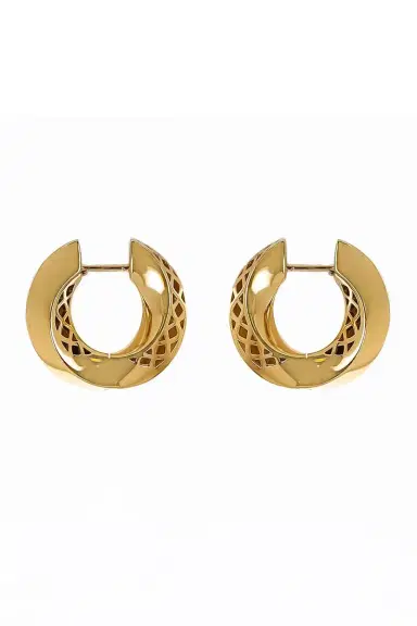 Engelbert 1920 Big Aurea Spira Creoles Earrings | Thumbnail 1