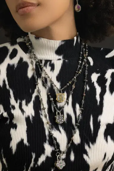 SEVAN BICAKCI Black Diamond Open Dagger Chain Necklace | Thumbnail 2