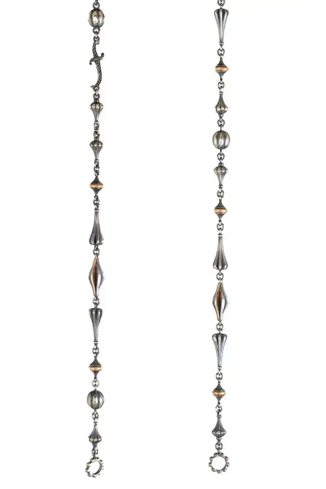 SEVAN BICAKCI Black Diamond Open Dagger Chain Necklace