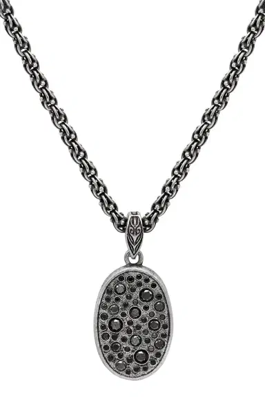 JOHN VARVATOS Black Diamond Stardust Necklace | Thumbnail 1