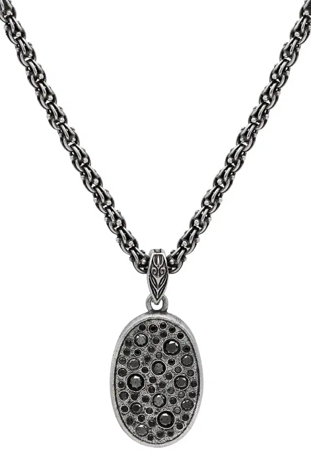 JOHN VARVATOS Black Diamond Stardust Necklace