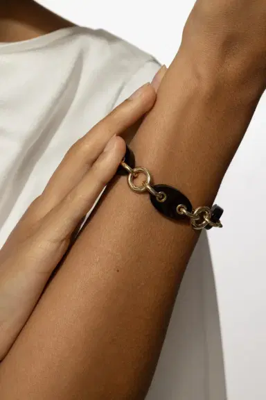 ALETTO BROTHERS Black Onyx Costa Link Bracelet | Thumbnail 4 ALETTO BROTHERS Black Onyx Costa Link Bracelet | Thumbnail 4