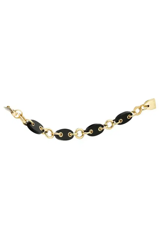 ALETTO BROTHERS Black Onyx Costa Link Bracelet