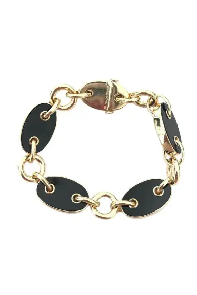 ALETTO BROTHERS Black Onyx Costa Link Bracelet | Thumbnail 1
