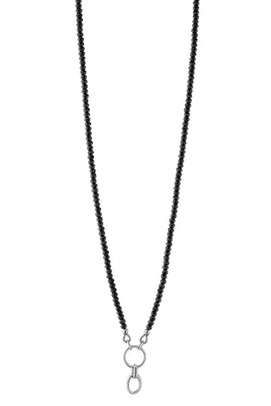 MONICA RICH KOSANN Black Spinel Charm Chain Necklace | Thumbnail 1 MONICA RICH KOSANN Black Spinel Charm Chain Necklace | Thumbnail 1