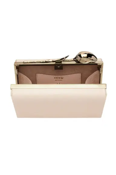 Erdem Bloom Clutch - Champagne Satin | Thumbnail 5 Erdem Bloom Clutch - Champagne Satin | Thumbnail 5