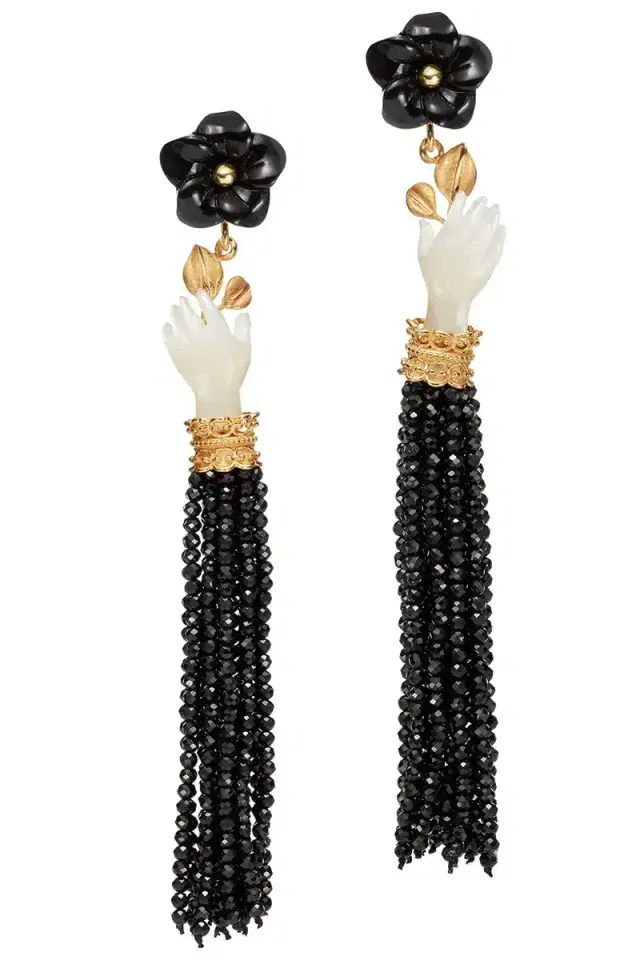 OF RARE ORIGIN Bloom Earrings - Black